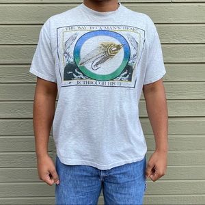 Vintage 90s “The way to a man’s heart” graphic tee